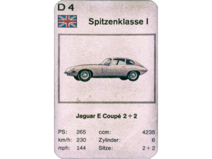 T-Shirt, Quartett-Serie, Jaguar E-Type Coupe 2+2