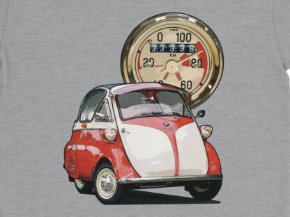 T-Shirt, BMW Isetta, Vmax mit Tacho