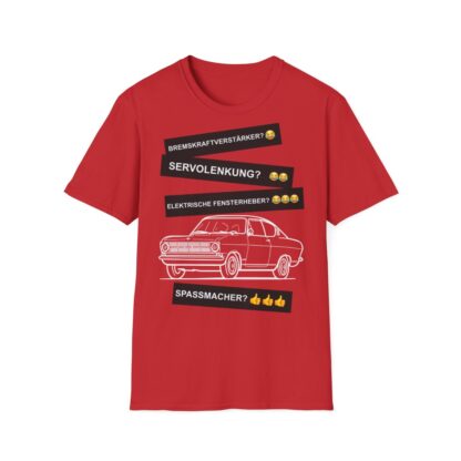 T-Shirt, Opel Kadett B Coupe, Weiß, Deutscher Text, Spaßmacher – Bild 3