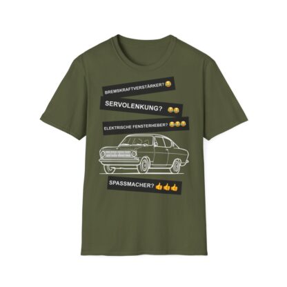 T-Shirt, Opel Kadett B Coupe, Weiß, Deutscher Text, Spaßmacher – Bild 7