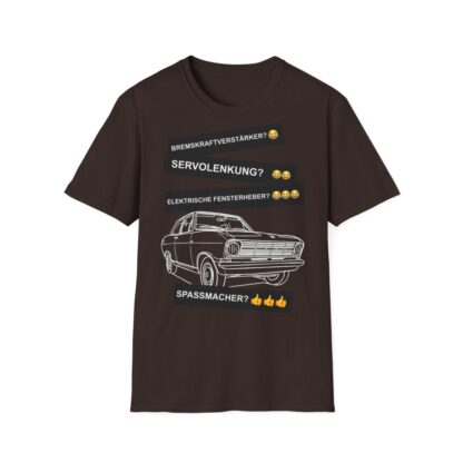 T-Shirt, Opel Kadett B Limousine, Weiß, Deutscher Text, Spaßmacher – Bild 6