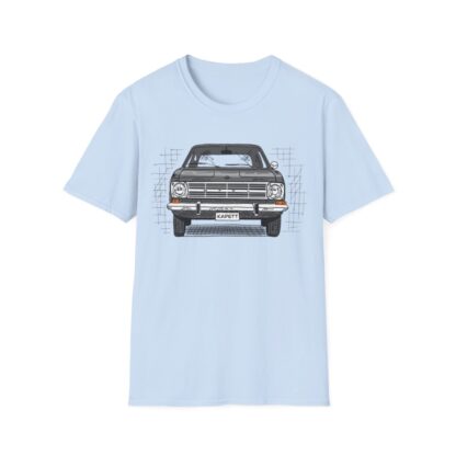 T-Shirt, Opel Kadett B, Strichzeichnung, Grau, personalisierbar – Bild 5