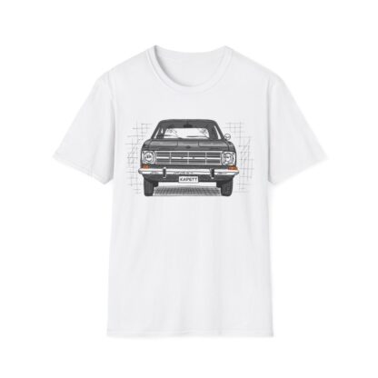 T-Shirt, Opel Kadett B, Strichzeichnung, Grau, personalisierbar – Bild 2