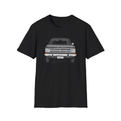 T-Shirt, Opel Kadett B, Strichzeichnung, Grau, personalisierbar – Bild 3