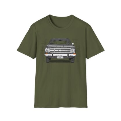 T-Shirt, Opel Kadett B, Strichzeichnung, Grau, personalisierbar – Bild 4