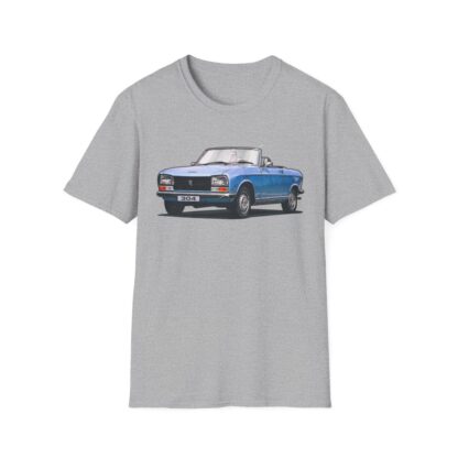 T-Shirt, Peugeot 304 Cabrio, Blau