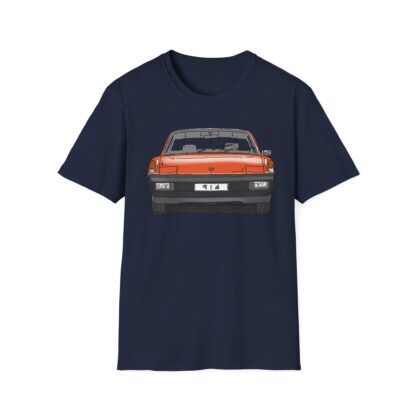 T-Shirt, Porsche 914, MJ 1975, VW Porsche, Strichzeichnung, Orange, personalisierbar – Bild 8