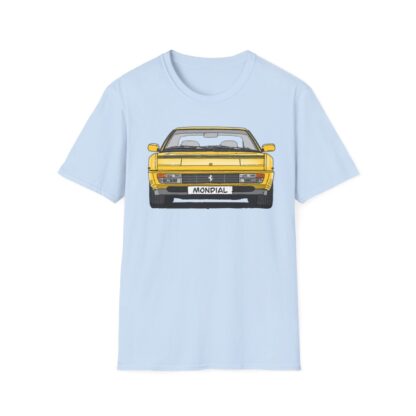 T-Shirt, Ferrari Mondial t, Strichzeichnung, Gelb, mit Kennzeichen personalisierbar – Bild 7