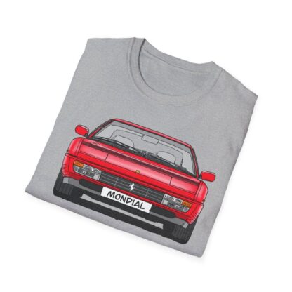 T-Shirt, Ferrari Mondial t, Strichzeichnung, Rot, mit Kennzeichen personalisierbar – Bild 2