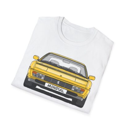 T-Shirt, Ferrari Mondial t, Strichzeichnung, Gelb, mit Kennzeichen personalisierbar – Bild 4