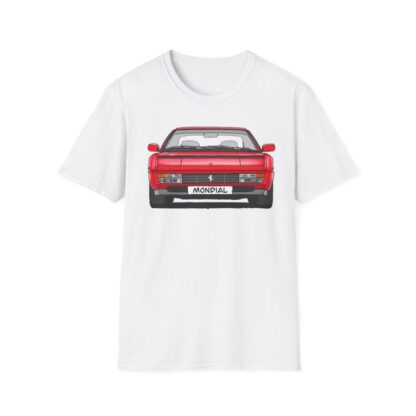 T-Shirt, Ferrari Mondial t, Strichzeichnung, Rot, mit Kennzeichen personalisierbar – Bild 3