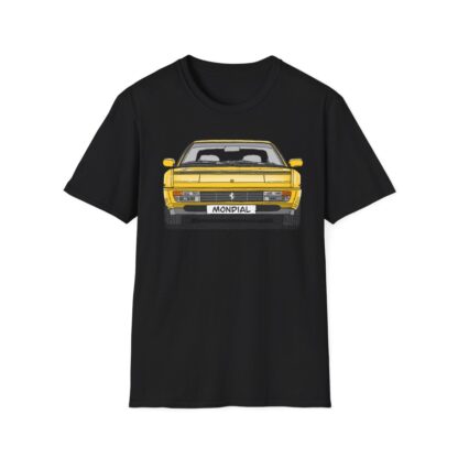 T-Shirt, Ferrari Mondial t, Strichzeichnung, Gelb, mit Kennzeichen personalisierbar – Bild 5