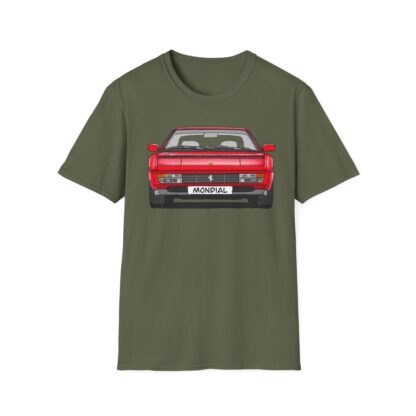 T-Shirt, Ferrari Mondial t, Strichzeichnung, Rot, mit Kennzeichen personalisierbar – Bild 6