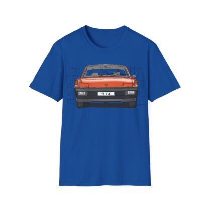 T-Shirt, Porsche 914, MJ 1975, VW Porsche, Strichzeichnung, Orange, personalisierbar – Bild 7