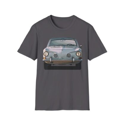 T-Shirt, Karmann-Ghia Typ34, beidseitig bedruckt, Grau, mit Kennzeichen personalisierbar – Bild 8