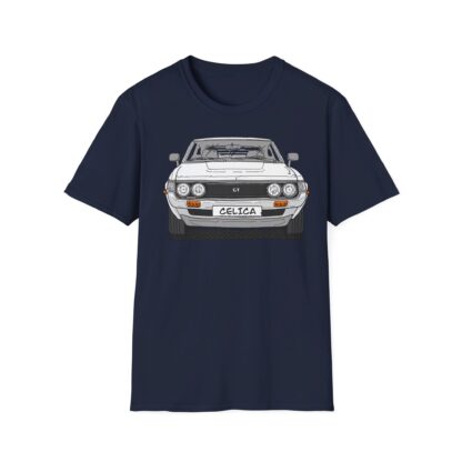 T-Shirt, Toyota Celica, Strichzeichnung, Weiß, eigenes Kennzeichen möglich – Bild 8