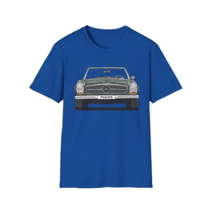 T-Shirt, Mercedes W113 Pagode, Strichzeichnung, Grün, eigenes Kennzeichen möglich – Bild 7