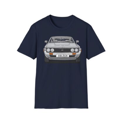 T-Shirt, Toyota Celica, Strichzeichnung, Silber, eigenes Kennzeichen möglich – Bild 8