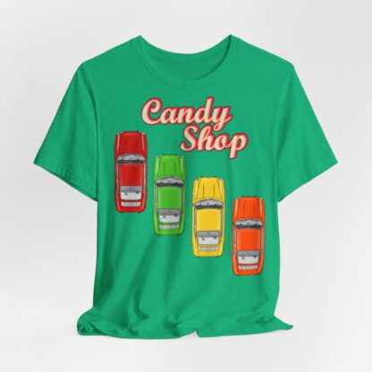 Copy of T-Shirt, Porsche 911 Coupé, F-Modell, Ur-Elfer, Candy Shop – Bild 10