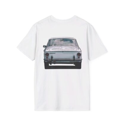 T-Shirt, Karmann-Ghia Typ34, beidseitig bedruckt, Grau, mit Kennzeichen personalisierbar – Bild 4