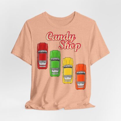 Copy of T-Shirt, Porsche 911 Coupé, F-Modell, Ur-Elfer, Candy Shop – Bild 2