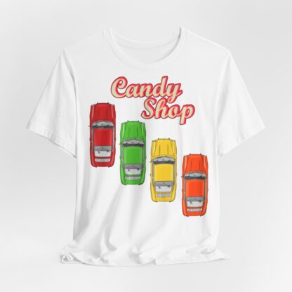 Copy of T-Shirt, Porsche 911 Coupé, F-Modell, Ur-Elfer, Candy Shop – Bild 3