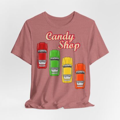 Copy of T-Shirt, Porsche 911 Coupé, F-Modell, Ur-Elfer, Candy Shop – Bild 5