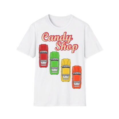 T-Shirt, Porsche 911 Coupé, F-Modell, Ur-Elfer, Candy Shop – Bild 3