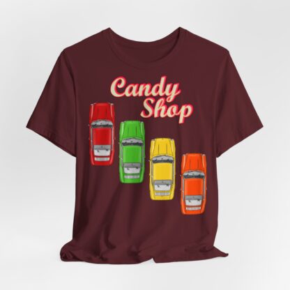 Copy of T-Shirt, Porsche 911 Coupé, F-Modell, Ur-Elfer, Candy Shop – Bild 18