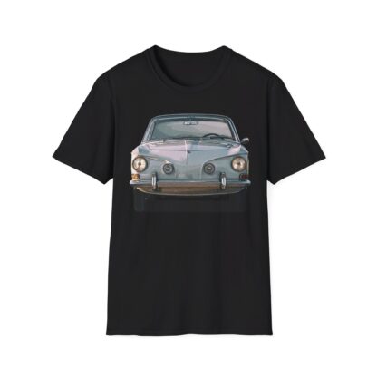 T-Shirt, Karmann-Ghia Typ34, beidseitig bedruckt, Grau, mit Kennzeichen personalisierbar – Bild 5