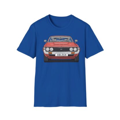 T-Shirt, Toyota Celica, Strichzeichnung, Rot, eigenes Kennzeichen möglich – Bild 7