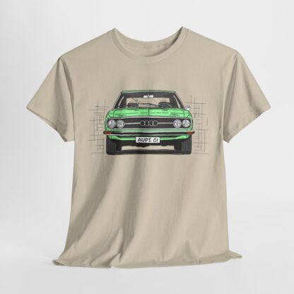 T-Shirt, Audi 100 C1, Strichzeichnung, Grün, personalisierbar – Bild 6