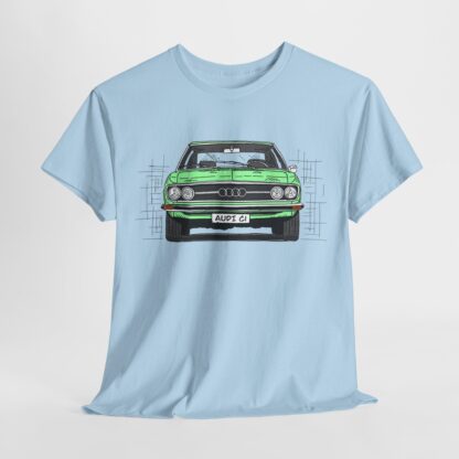 T-Shirt, Audi 100 C1, Strichzeichnung, Grün, personalisierbar – Bild 14