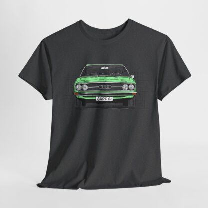 T-Shirt, Audi 100 C1, Strichzeichnung, Grün, personalisierbar – Bild 13