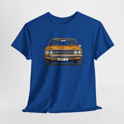 T-Shirt, Audi 100 C1, Strichzeichnung, Orange, personalisierbar – Bild 15