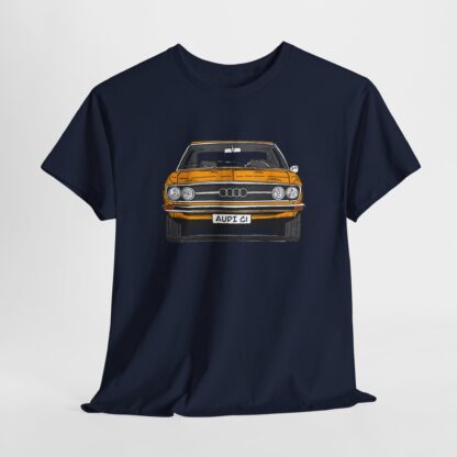 T-Shirt, Audi 100 C1, Strichzeichnung, Orange, personalisierbar – Bild 16