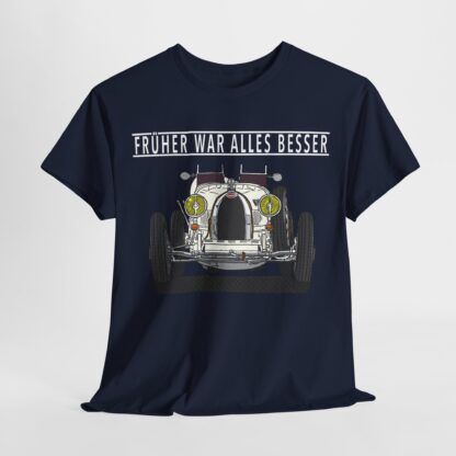 T-Shirt, Bugatti, Weiß, Text FRÜHER WAR ALLES BESSER, Weiße Schrift – Bild 20