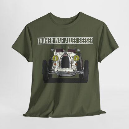 T-Shirt, Bugatti, Weiß, Text FRÜHER WAR ALLES BESSER, Weiße Schrift – Bild 12