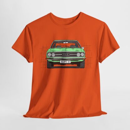 T-Shirt, Audi 100 C1, Strichzeichnung, Grün, personalisierbar – Bild 7