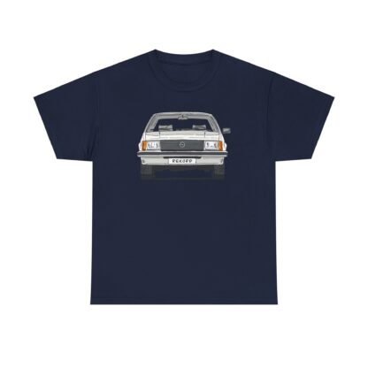 T-Shirt, Opel Rekord E, Strichzeichnung, Weiß, mit Kennzeichen personalisierbar – Bild 7