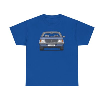 T-Shirt, Opel Rekord E, Strichzeichnung, Blau, mit Kennzeichen personalisierbar – Bild 10