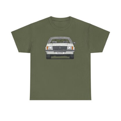 T-Shirt, Opel Rekord E, Strichzeichnung, Weiß, mit Kennzeichen personalisierbar – Bild 15