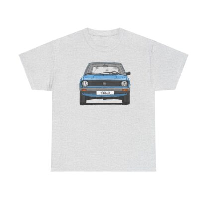 T-Shirt, VW Polo I Facelift, Typ 86, Strichzeichnung, Hellblau, mit Kennzeichen personalisierbar – Bild 17