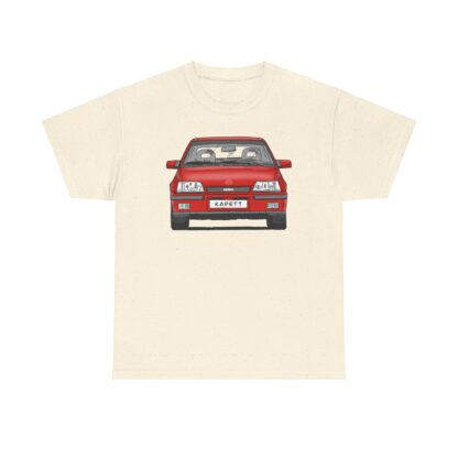 T-Shirt, Opel Kadett E, GSi, Strichzeichnung, Rot, Wunsch-Kennzeichen möglich – Bild 8