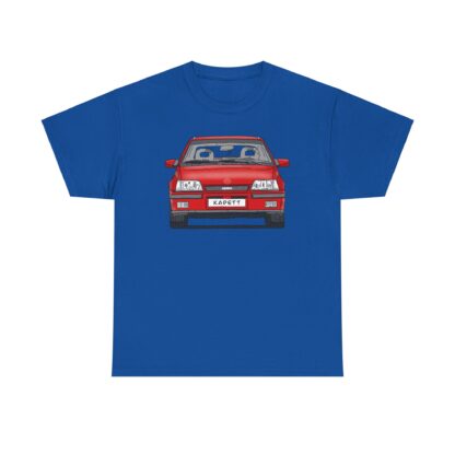 T-Shirt, Opel Kadett E, GSi, Strichzeichnung, Rot, Wunsch-Kennzeichen möglich – Bild 14