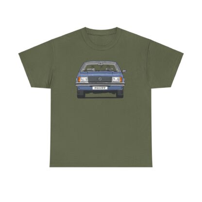 T-Shirt, Opel Rekord E, Strichzeichnung, Blau, mit Kennzeichen personalisierbar – Bild 15