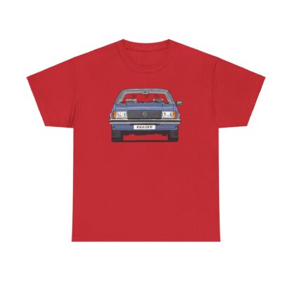 T-Shirt, Opel Rekord E, Strichzeichnung, Blau, mit Kennzeichen personalisierbar – Bild 9