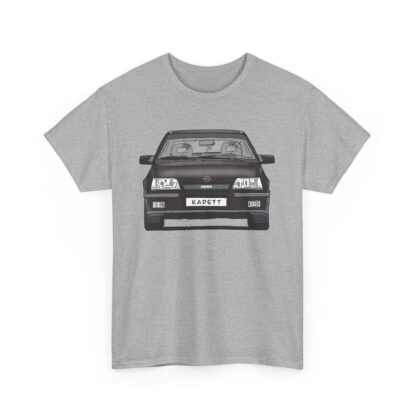 T-Shirt, Opel Kadett E, GSi, Strichzeichnung, Schwarz, Wunsch-Kennzeichen möglich