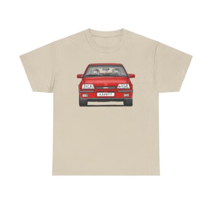 T-Shirt, Opel Kadett E, GSi, Strichzeichnung, Rot, Wunsch-Kennzeichen möglich – Bild 15