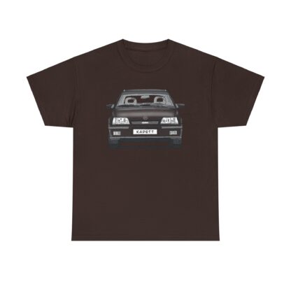 T-Shirt, Opel Kadett E, GSi, Strichzeichnung, Schwarz, Wunsch-Kennzeichen möglich – Bild 2